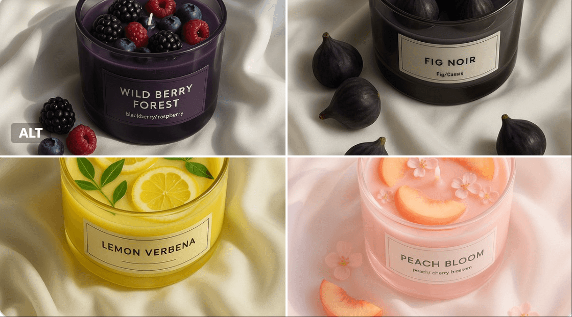 Fruit candle
