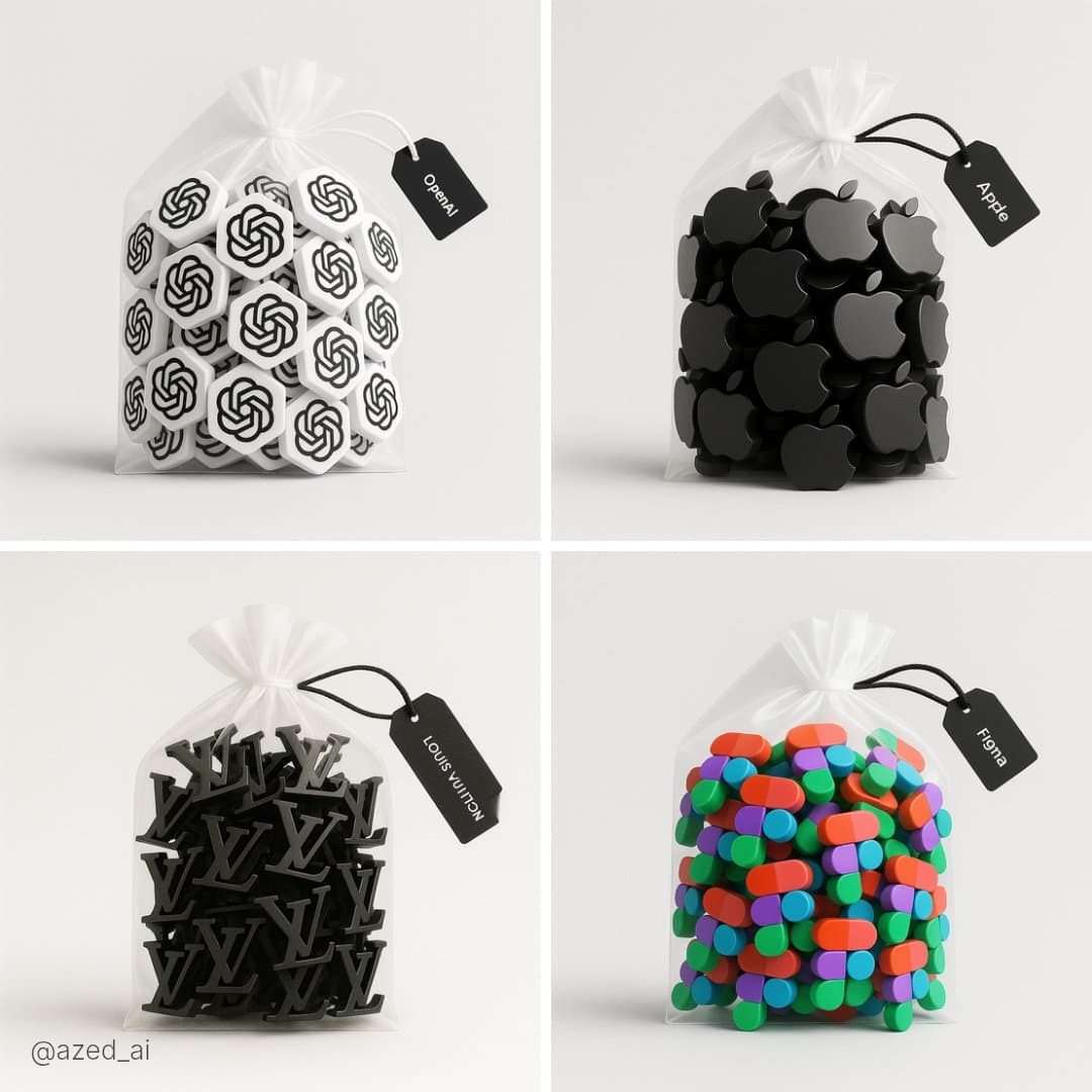 Objects in transparent plastic bags