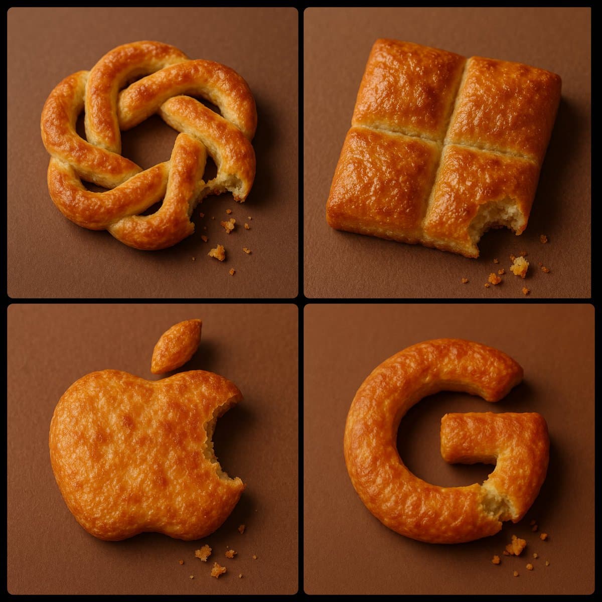 Teilweise angebissenes Gebäck