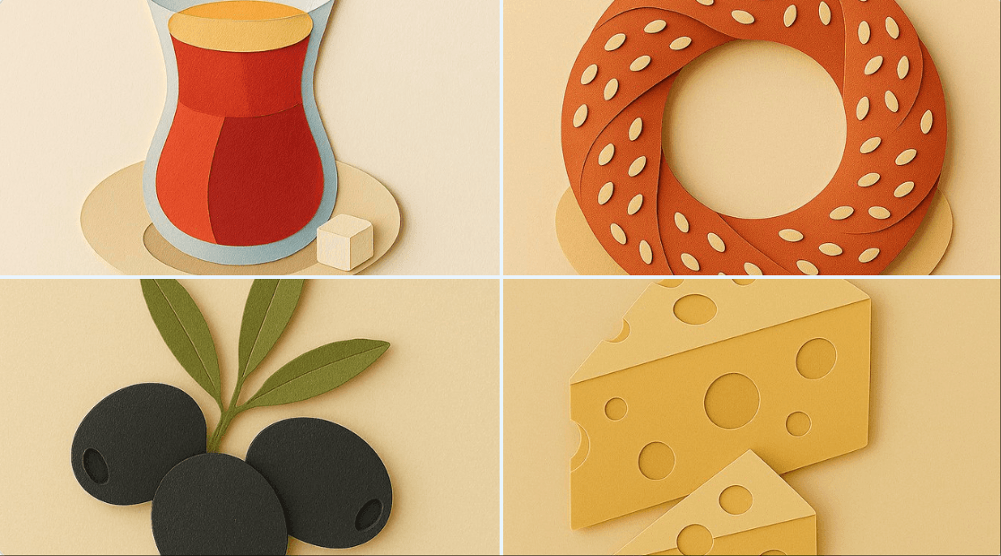 Ilustração de estilo minimalista