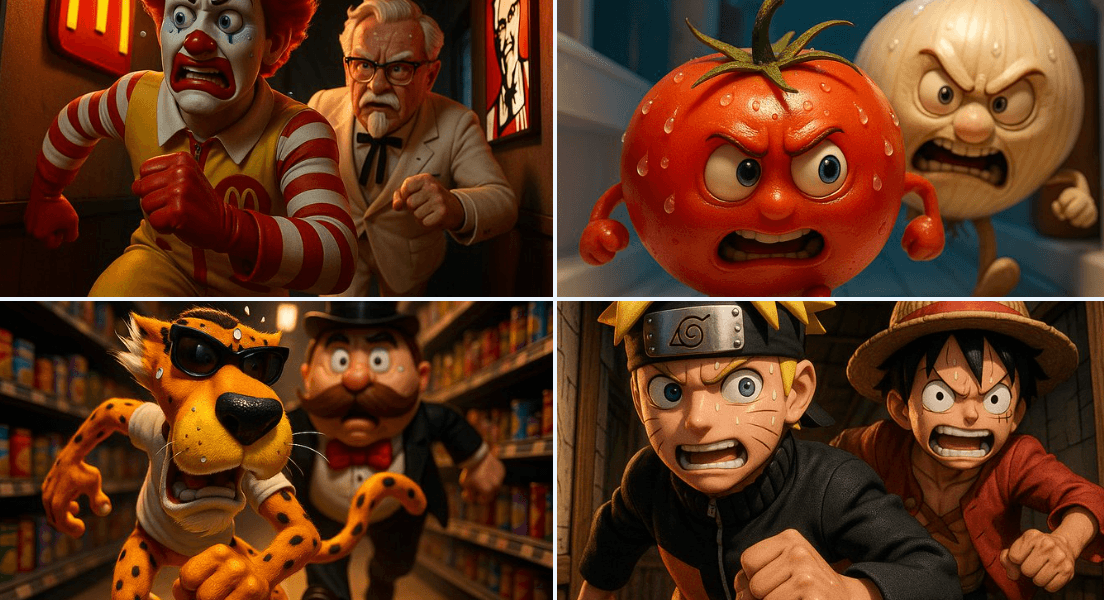 Running through a narrow corridor