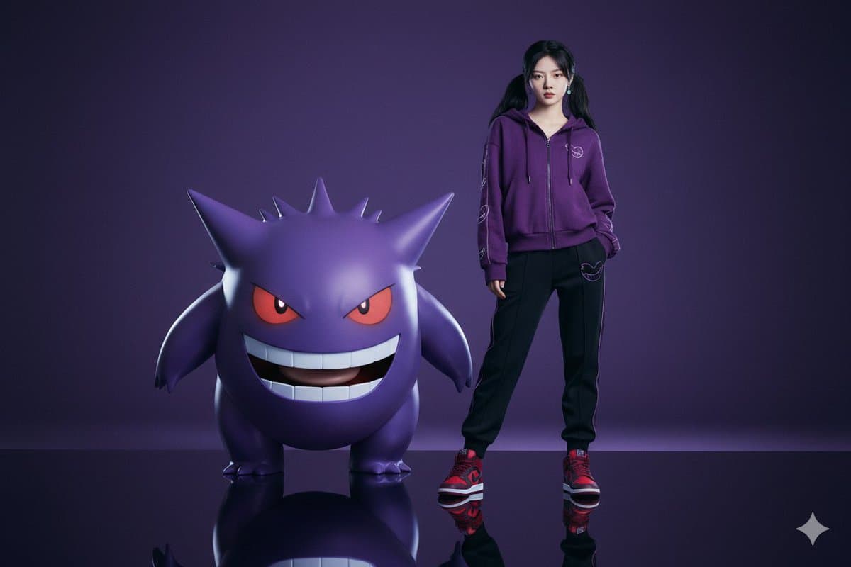 Personen und große Gengar