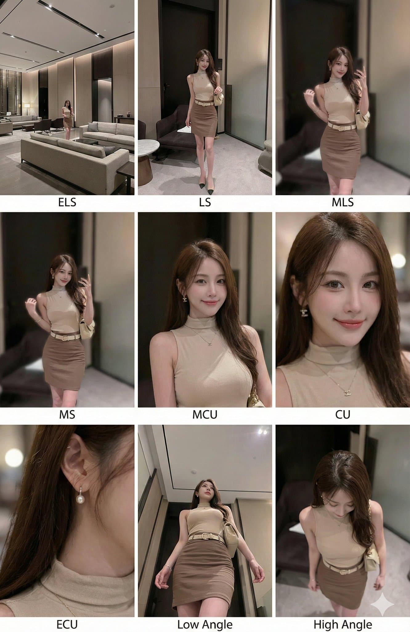 Ein Bild erzeugt 9 Aufnahmen mit unterschiedlichen Perspektiven.