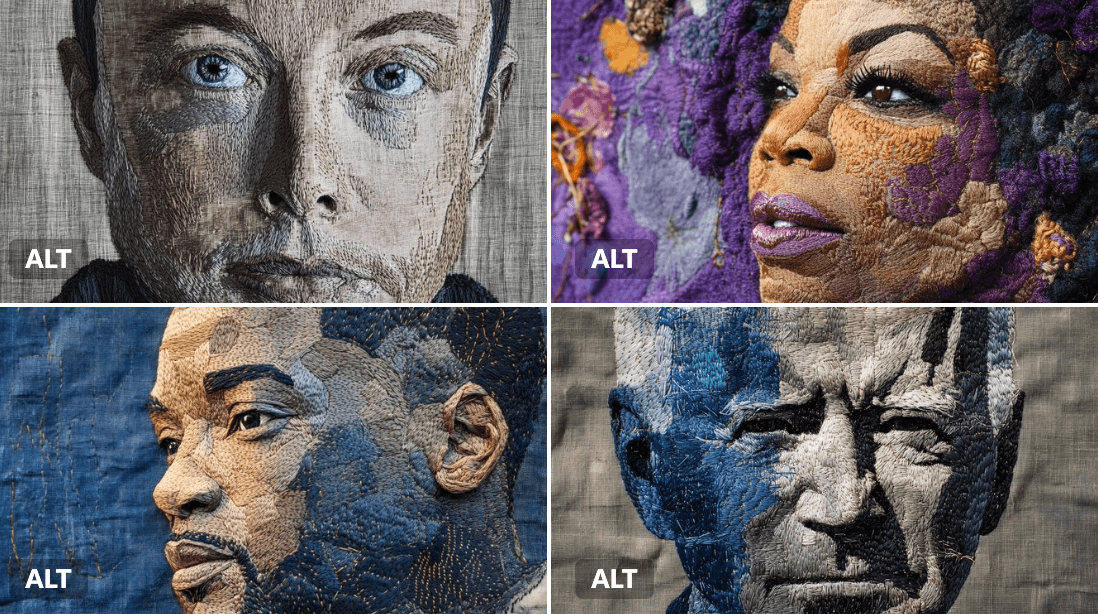 Embroidered Portraits