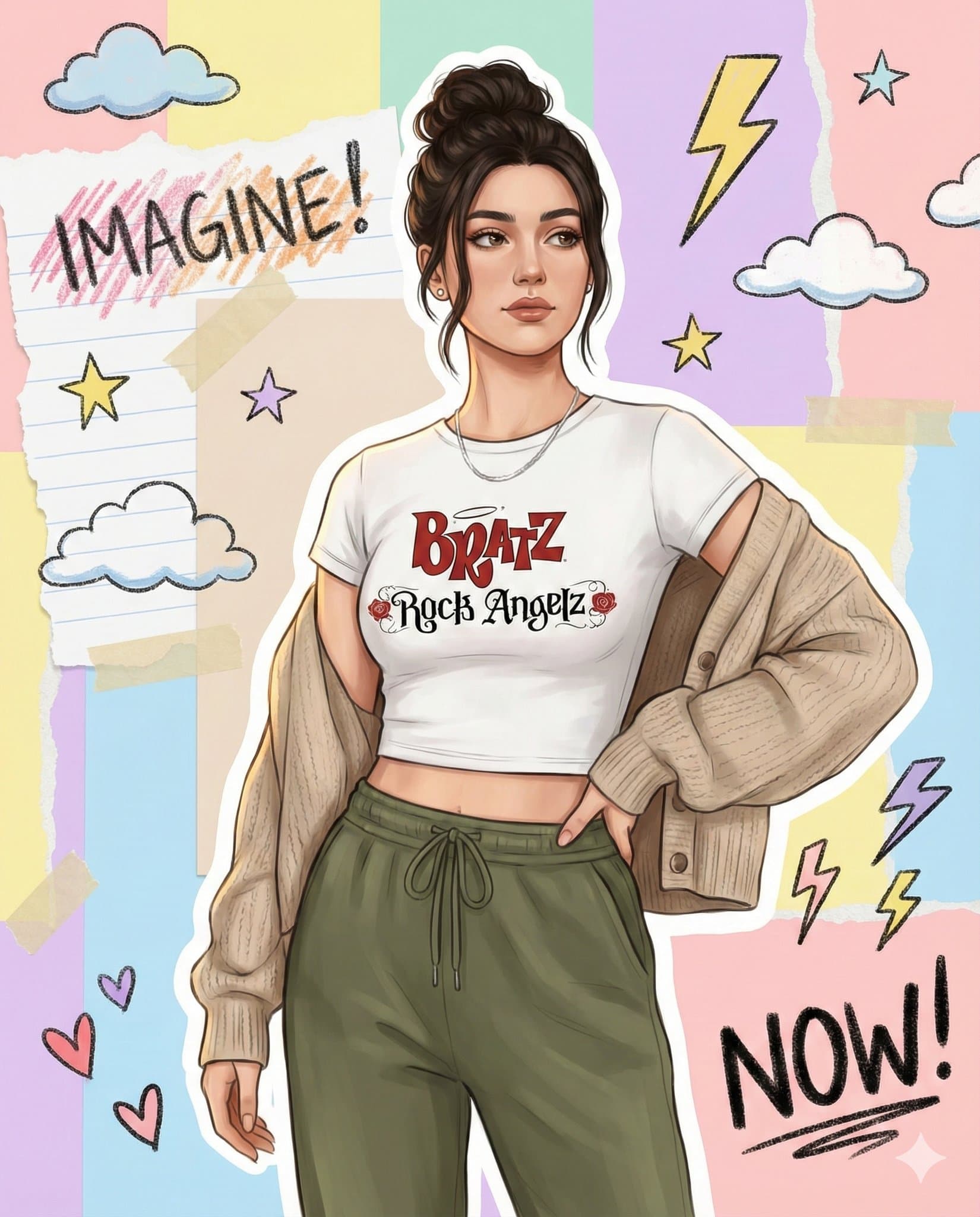 Estilo de álbum digital com toque artístico