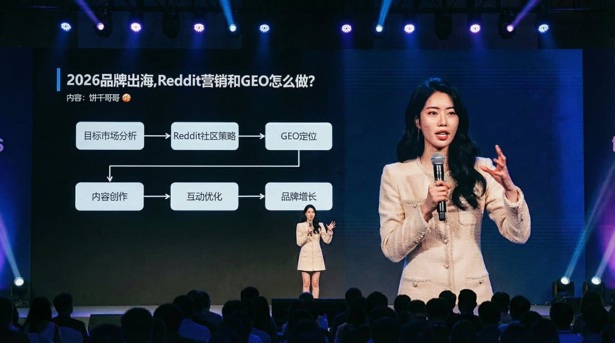 Place the character in a conference setting that exudes an aura of prestige.