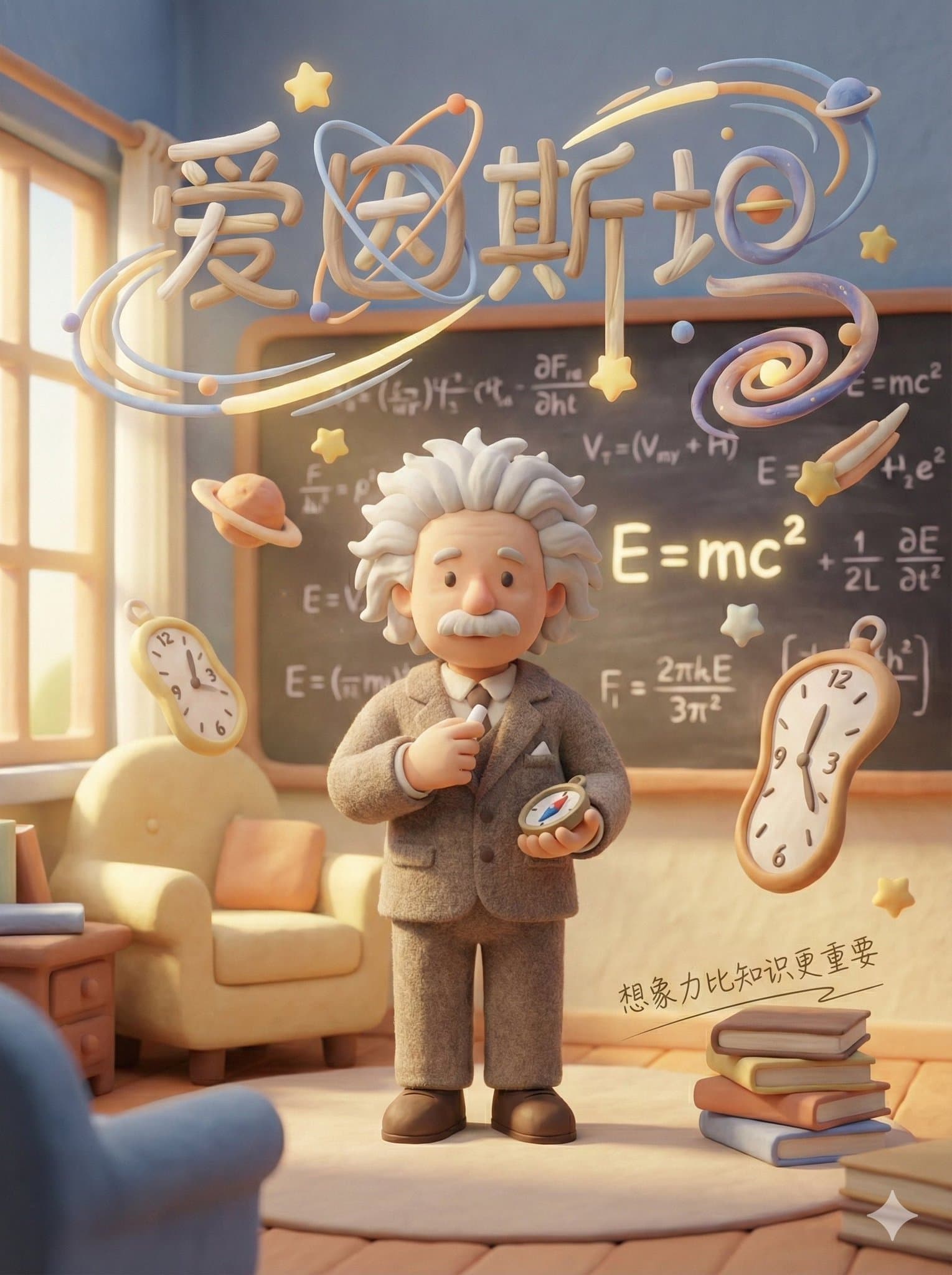 Poster de arcilla con estética de cuento de hadas terapéutico