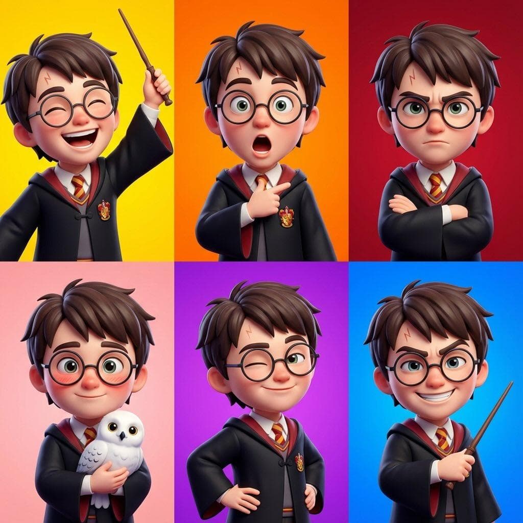 3D-Cartoon-Stil-Charaktere