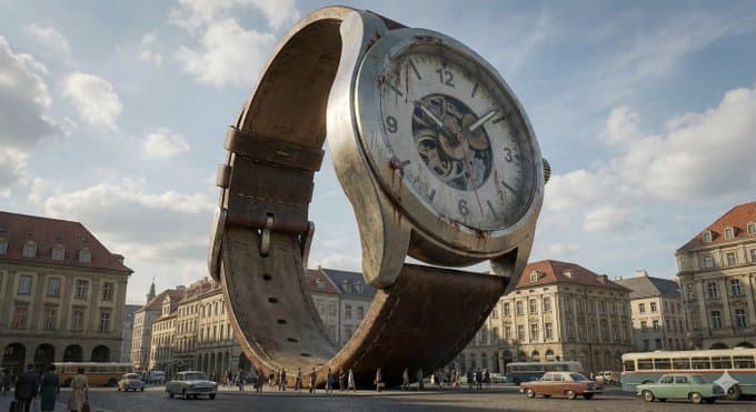 Ordinary objects transformed into monumental landmarks